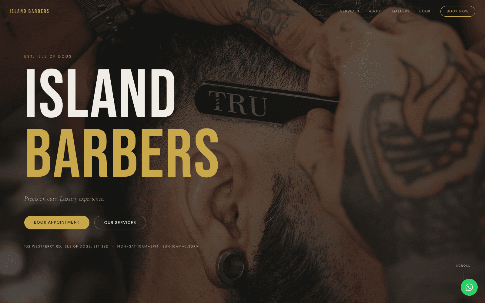 Island Barbers concept design