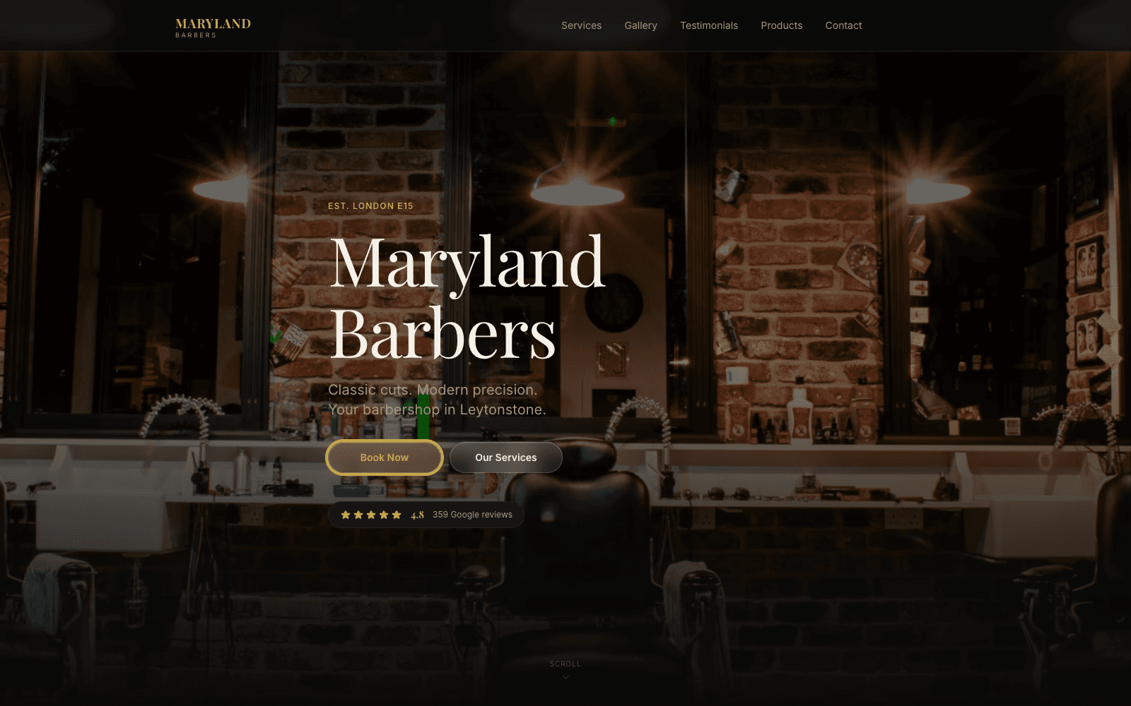 Maryland Barbers concept design