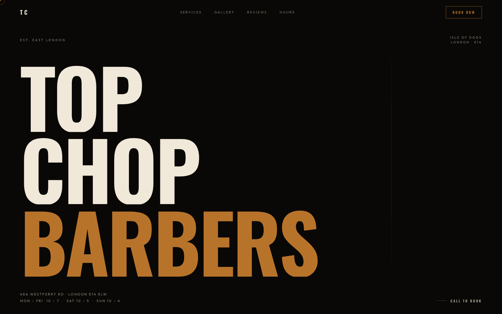 Top Chop Barbers concept design